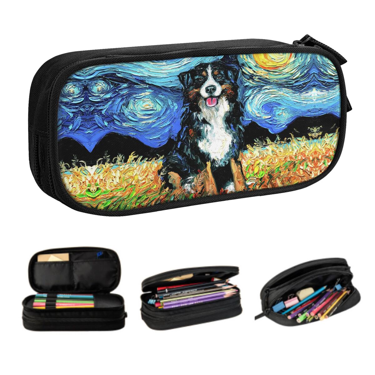 Pet X Supplies & Tack - Custom Starry Night Bernese Mountain Dog