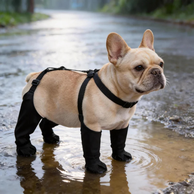 Dog Booties Paw Protector - Waterproof Dog Boots Anti-Slip Dog Shoes