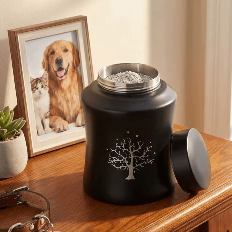 Pet Supplies Stores - Stainless Steel Pet Ashes Storage Box