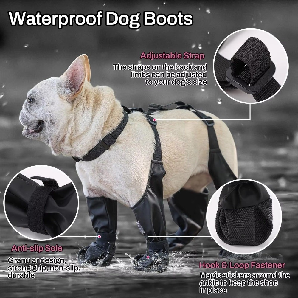 Anti-fall Waterproof Dog Shoes - Dog Booties Paw Protector review and price