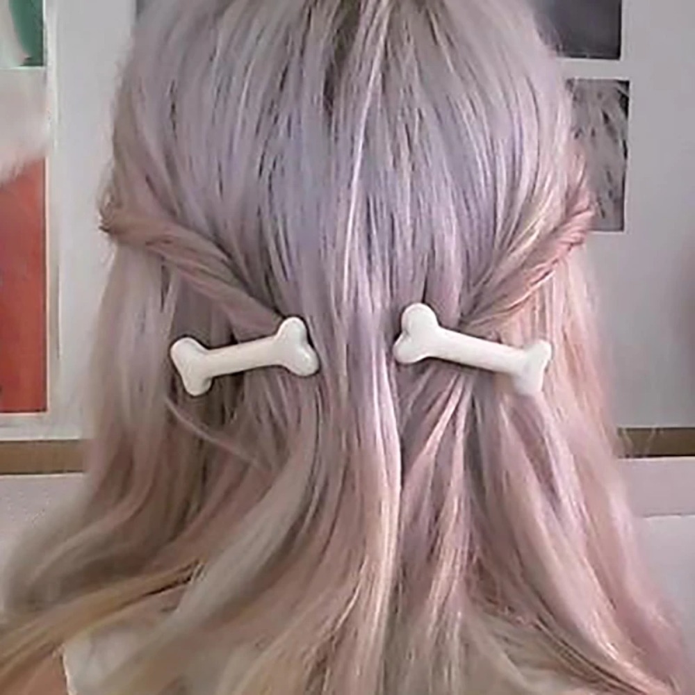 Y2K Cartoon Dog Bone Hair Clip - Pet Supplies Store review and price