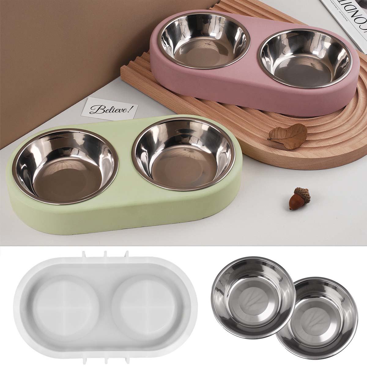 Pet Food Bowl Silicone Mold DI - Pet Supplies Stores review and price