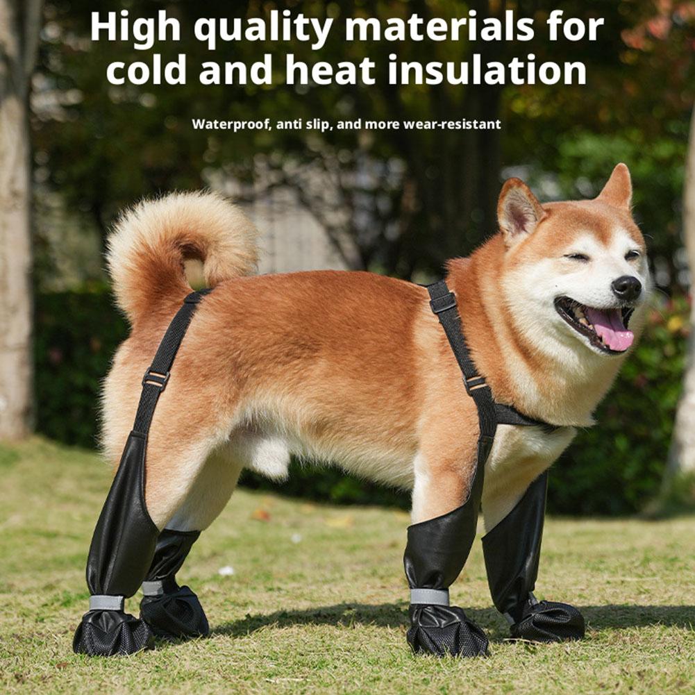 Dog Suspender Boots Waterproof - Dog Booties Paw Protector review and price