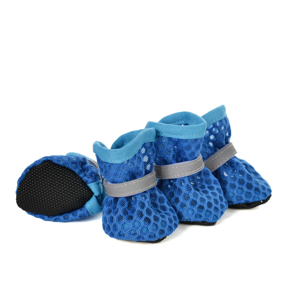 4pcs/set Summer Breathable Dog - Dog Booties Paw Protector review and price