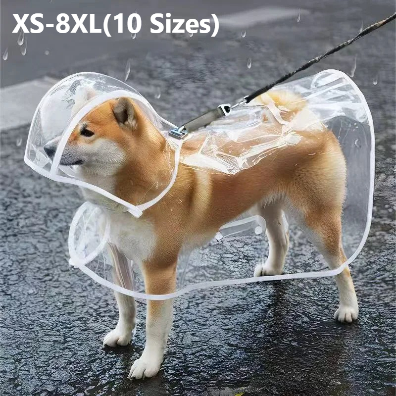 XS-8XL Pet Raincoat Transparen - Dog Raincoat review and price